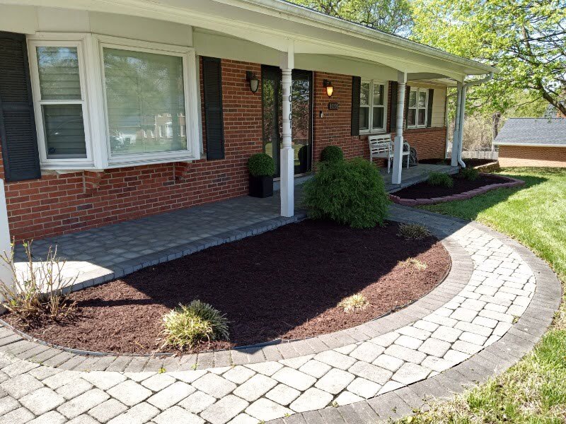 Spring garden landscaping